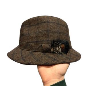 SHANDON OF IRELAND WOOL TWEED FEDORA